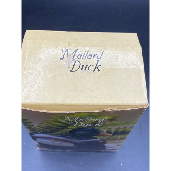 Vintage Mallard Duck Bisque Porcelain Wood Base Lint brush - Picture 10 of 15